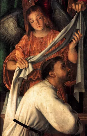 Recanati Polyptych Detail Oil painting by Lorenzo Lotto