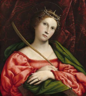 Saint Catherine by Lorenzo Lotto Oil Painting