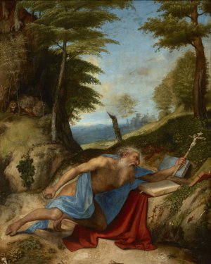 Saint Jerome Penitent by Lorenzo Lotto Oil Painting