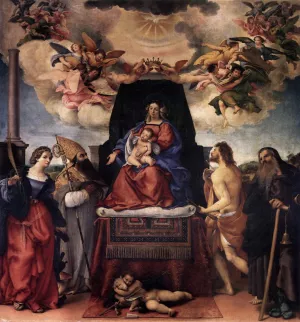 Santo Spirito Altarpiece by Lorenzo Lotto - Oil Painting Reproduction