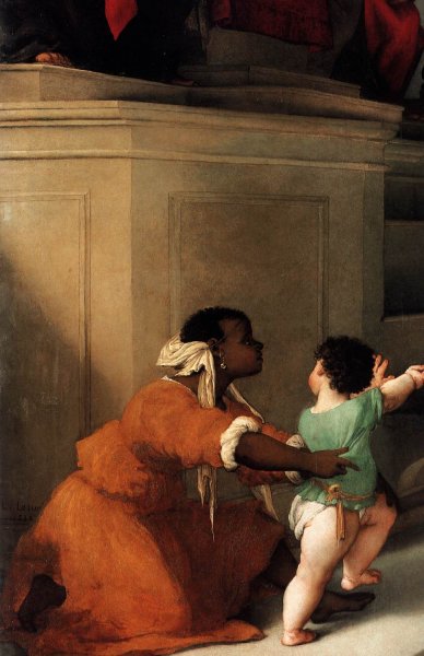 Main Product Photo of St Lucy Altarpiece Detail Painting by Lorenzo Lotto