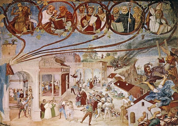 Stories of St Barbara by Lorenzo Lotto - Hand-Painted Oil Painting Reproduction