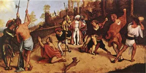 The Martyrdom of St Stephen by Lorenzo Lotto Oil Painting