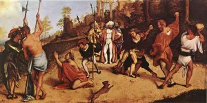 The Martyrdom of St Stephen Oil painting by Lorenzo Lotto