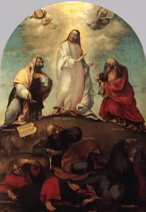Transfiguration by Lorenzo Lotto Oil Painting