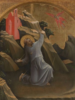 Saint Francis Receiving the Stigmata by Lorenzo Monaco Oil Painting
