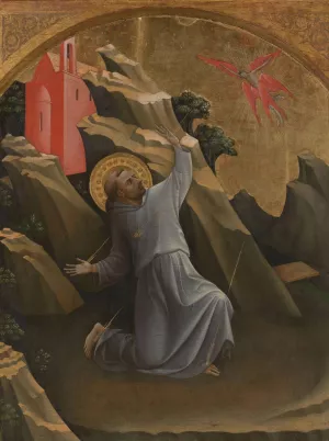 Saint Francis Receiving the Stigmata by Lorenzo Monaco Oil Painting