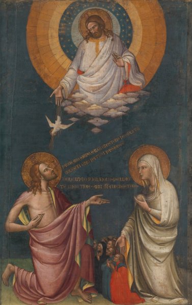 Main Product Photo of The Intercession of Christ and the Virgin  Painting by Lorenzo Monaco