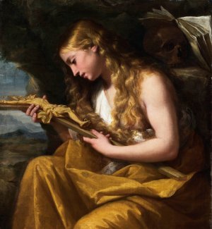 The Penitent Magdalene by Lorenzo Pasinelli Oil Painting