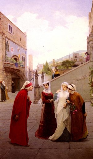 Margarite and Duncan by Lorenzo Valles Oil Painting