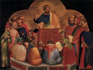 Apostle Peter Preaching by Lorenzo Veneziano - Oil Painting Reproduction