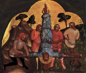 Crucifixion of Peter painting by Lorenzo Veneziano