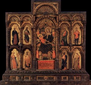 Polyptych of Santa Maria della Celestia by Lorenzo Veneziano Oil Painting