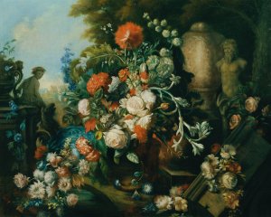 Blumenstuck by Lotte Sykora Oil Painting