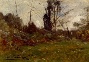 Woodland Landscape by Louis Alexandre Cabie Oil Painting