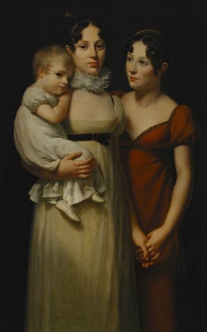 Three Sisters by Louis Andre Gabriel Bouchet Oil Painting