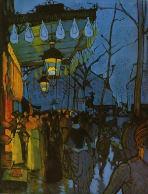 Avenue de Clichy, Five painting by Louis Anquetin