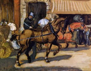 In the Street by Louis Anquetin - Oil Painting Reproduction