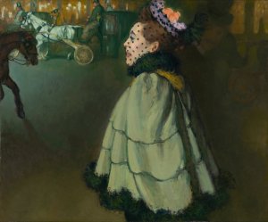 Woman at the Champs-elysees by night by Louis Anquetin Oil Painting