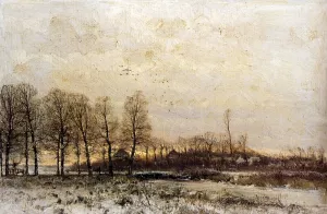 Zonsondergang painting by Louis Apol