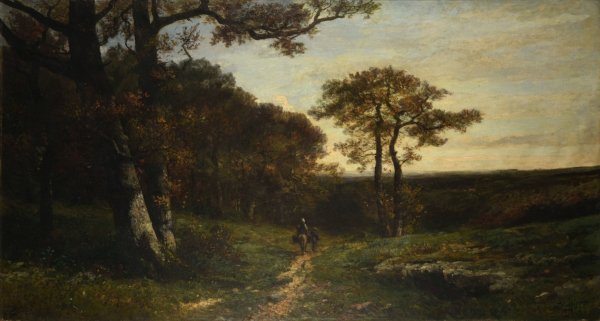 Les grands bois de Fenioux  by Louis-Auguste Auguin - Hand-Painted Oil Painting Reproduction