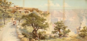 El Tovar, Grand Canyon, Arizona by Louis Benton Akin Oil Painting