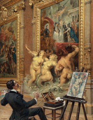 Les Joies De L'inondation by Louis Beroud Oil Painting