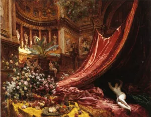 Symphony in Red and Gold by Louis Beroud - Oil Painting Reproduction