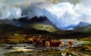 After the Storm, Glen Dochart, Perthshire painting by Louis Bosworth Hurt
