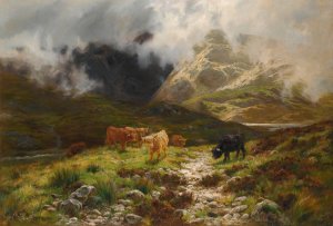 The Unveiling Of The Hills by Louis Bosworth Hurt Oil Painting