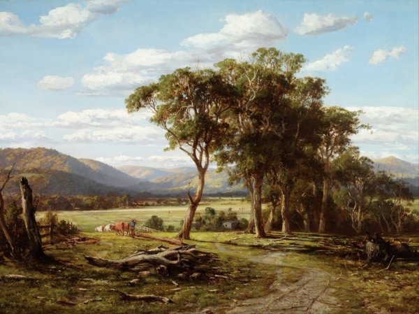 At Lilydale  by Louis Buvelot - Hand-Painted Oil Painting Reproduction