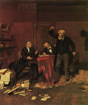 Stubborn by Louis C. Moeller Oil Painting