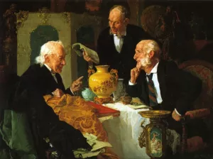 The Antique Dealer painting by Louis C. Moeller