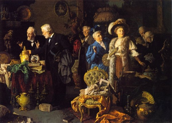 Main Product Photo of The Connoisseurs Painting by Louis C. Moeller