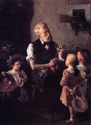 The Dollmaker by Louis C. Moeller Oil Painting