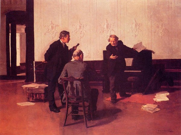 Main Product Photo of The Music Lovers Painting by Louis C. Moeller