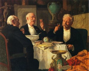 The Toast by Louis C. Moeller Oil Painting