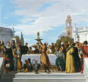 Festin a la mode venitienne by Louis Candide Boulanger Oil Painting