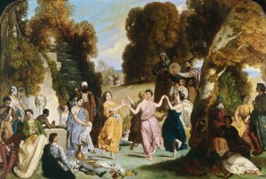 La danse des Muses by Louis Candide Boulanger Oil Painting