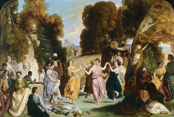 La danse des Muses  by Louis Candide Boulanger - Hand-Painted Oil Painting Reproduction