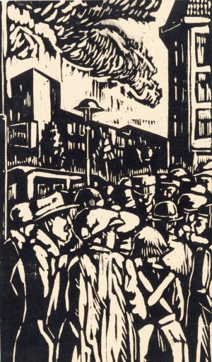 Na het ongeval by Louis Cardinaals Oil Painting