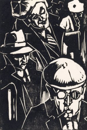 Voorbijgangers by Louis Cardinaals Oil Painting