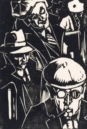 Voorbijgangers by Louis Cardinaals Oil Painting