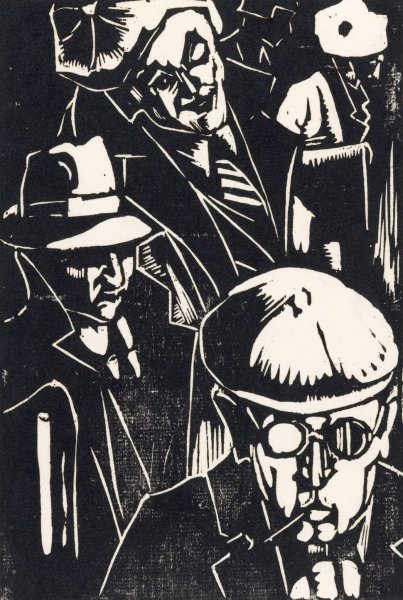 Voorbijgangers  by Louis Cardinaals - Hand-Painted Oil Painting Reproduction