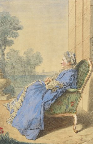Madame La Duchesse De Mortemart by Louis Carrogis Carmontelle Oil Painting