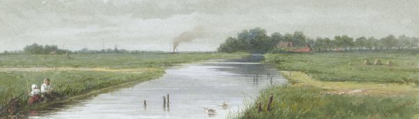 Main Product Photo of Gezicht op Huis de Vraag  Painting by Louis Chantal