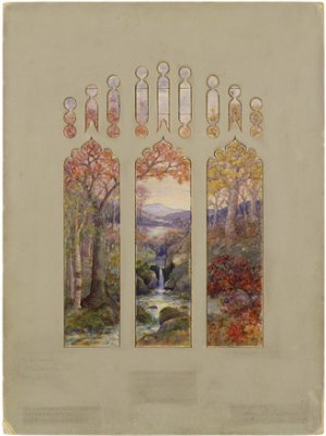 Design for Autumn Landscape Window