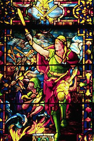 Gideon's Rout of the Midianites by Louis Comfort Tiffany Oil Painting