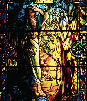 Moses and the Burning Bush by Louis Comfort Tiffany - Oil Painting Reproduction
