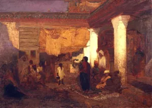 Snake Charmer at Tangier, Africa by Louis Comfort Tiffany - Oil Painting Reproduction